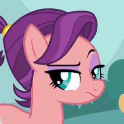 Size: 305x305 | Tagged: safe, derpibooru import, screencap, spoiled rich, pony, where the apple lies, raised eyebrow, reaction image, solo, spoiled milk