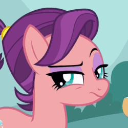 Size: 305x305 | Tagged: safe, derpibooru import, screencap, spoiled rich, pony, where the apple lies, female, mare, raised eyebrow, reaction image, solo, spoiled milk