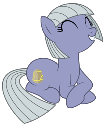 Size: 1944x2328 | Tagged: safe, artist:reitanna-seishin, limestone pie, alternate cutie mark, alternate hairstyle, happy, prone, simple background, smiling, solo, transparent background