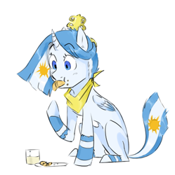 Size: 449x450 | Tagged: safe, oc, oc only, oc:princess argenta, argentina, eating, nation ponies, ponified