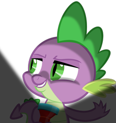 Size: 3000x3175 | Tagged: safe, artist:sollace, derpibooru import, spike, dragon, dungeons and discords, .svg available, flashlight (object), simple background, solo, transparent background, vector