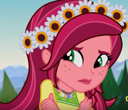 Size: 645x553 | Tagged: safe, derpibooru import, screencap, gloriosa daisy, equestria girls, legend of everfree, cropped, magical geodes