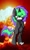 Size: 576x960 | Tagged: artist needed, safe, derpibooru import, oc, oc only, oc:frenzy nuke, pony, unicorn, angry, explosion, peeved, standing