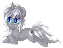 Size: 3856x2896 | Tagged: safe, artist:drawntildawn, oc, oc only, oc:frozen raine, pony, unicorn, bedroom eyes, cutie mark, female, lying down, simple background, solo, transparent background, vector