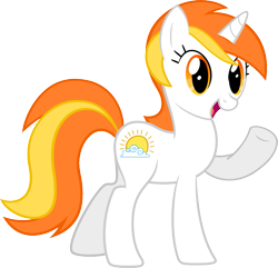 Size: 881x850 | Tagged: safe, artist:mythchaser1, derpibooru import, oc, oc only, oc:sunrise surprise, recolor, simple background, solo, transparent background, vector