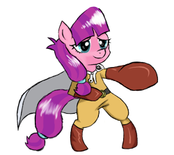 Size: 900x800 | Tagged: safe, artist:bakagumballxd, lily longsocks, pony, bipedal, clothes, cosplay, costume, one punch man, simple background, solo, transparent background