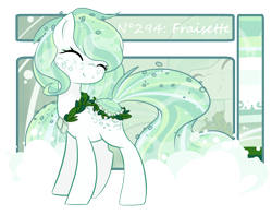 Size: 4408x3480 | Tagged: safe, artist:xsidera, derpibooru import, oc, oc only, oc:fraisette, original species, pond pony, solo