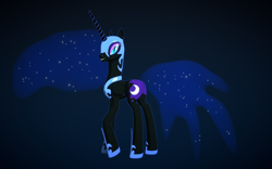 Size: 1920x1200 | Tagged: safe, artist:lavik1988, derpibooru import, nightmare moon, 3d, solo