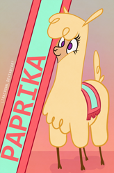 Size: 1438x2191 | Tagged: safe, artist:liracrown, paprika paca, alpaca, them's fightin' herds, community related, fluffy, solo, text