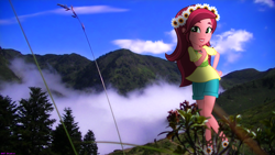 Size: 3840x2160 | Tagged: safe, artist:bastbrushie, artist:imperfectxiii, derpibooru import, gloriosa daisy, equestria girls, legend of everfree, clothes, equestria girls in real life, magical geodes, shorts