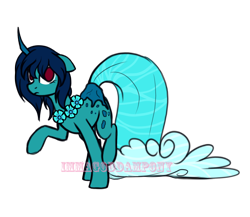 Size: 2300x2000 | Tagged: safe, artist:immagoddampony, oc, oc only, original species, female, high res, mare, simple background, solo, transparent background, waterfaller