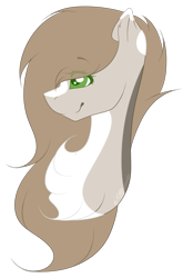 Size: 909x1377 | Tagged: safe, artist:mauuwde, oc, oc only, pony, chest fluff, commission, female, green eyes, mare, simple background, solo, transparent background