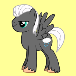 Size: 433x433 | Tagged: safe, derpibooru import, oc, oc only, pegasus, pony, pony creator, frown, glare, simple background, solo