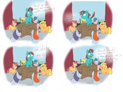 Size: 2048x1536 | Tagged: safe, artist:fluffsplosion, derpibooru import, fluffy pony, impending doom, soapbox, stupidity, wat