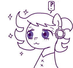 Size: 640x600 | Tagged: safe, artist:ficficponyfic, derpibooru import, oc, oc only, oc:ruby rouge, earth pony, pony, big eyelashes, big eyes, child, clothes, colt quest, ear piercing, earring, female, filly, foal, jewelry, magic, monochrome, piercing, solo, story included, transformation