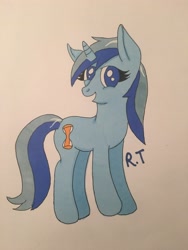 Size: 3024x4032 | Tagged: safe, artist:rainbowtashie, derpibooru import, minuette, solo, traditional art