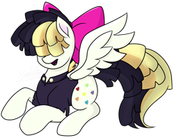 Size: 2648x2124 | Tagged: safe, artist:bluerainbow01, derpibooru import, songbird serenade, my little pony: the movie, sia (singer), solo