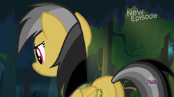 Size: 1100x618 | Tagged: safe, derpibooru import, screencap, daring do, pony, daring don't, female, hub logo, mare, plot