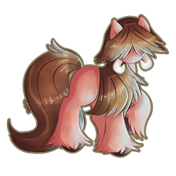 Size: 3000x3000 | Tagged: safe, artist:bean-sprouts, crossover, piloswine, pokémon, ponified, simple background, solo, transparent background, unshorn fetlocks