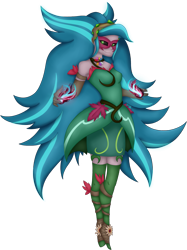 Size: 1021x1365 | Tagged: safe, artist:wintereousflame, derpibooru import, gaea everfree, gloriosa daisy, equestria girls, legend of everfree, clothes, floating, magical geodes, solo