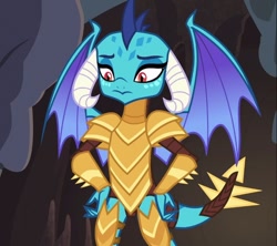 Size: 696x618 | Tagged: safe, derpibooru import, screencap, princess ember, dragon, gauntlet of fire, cropped