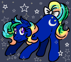 Size: 461x402 | Tagged: safe, artist:skypinpony, derpibooru import, g1, face down ass up, night light (g1)