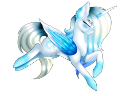 Size: 1600x1200 | Tagged: safe, artist:minelvi, oc, oc only, oc:violet nova, alicorn, pony, eyes closed, female, mare, simple background, solo, transparent background