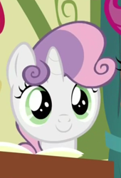 Size: 317x465 | Tagged: safe, derpibooru import, screencap, sweetie belle, pony, the cart before the ponies, solo