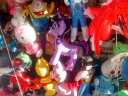 Size: 2592x1944 | Tagged: safe, twilight sparkle, pony, unicorn, bootleg, female, mare, multicolored mane, purple coat, solo, toy