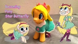 Size: 320x180 | Tagged: artist needed, safe, pony, custom, irl, photo, ponified, star butterfly, star vs the forces of evil, toy