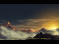 Size: 3000x2250 | Tagged: safe, artist:plotcore, spike, twilight sparkle, dragon, pony, dialogue, equestria, female, mare, mountain, scenery, scenery porn, subtitles, sunset