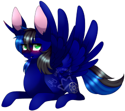 Size: 1315x1166 | Tagged: safe, artist:alithecat1989, oc, oc only, oc:arcane, alicorn, pony, alicorn oc, blushing, female, mare, prone, simple background, solo, spread wings, transparent background, watermark, wings