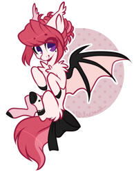 Size: 592x762 | Tagged: safe, artist:tenebristayga, oc, oc only, bat pony, pony, female, fluffy, flying, mare, simple background, solo, transparent background