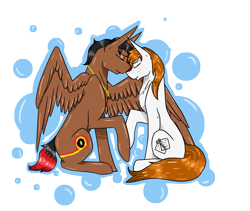 Size: 6939x5843 | Tagged: safe, artist:laroisbeaute, oc, oc only, pegasus, pony, absurd resolution, female, male, mare, oc x oc, shipping, simple background, stallion, straight, transparent background