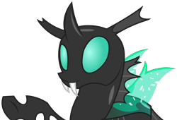 Size: 7716x5244 | Tagged: safe, artist:sketchmcreations, thorax, changeling, to where and back again, absurd resolution, raised hoof, simple background, smiling, solo, transparent background, vector