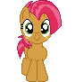 Size: 84x91 | Tagged: safe, artist:onil innarin, derpibooru exclusive, derpibooru import, babs seed, c:, cute, filly, looking at you, pixel art, simple background, solo, transparent background