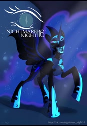 Size: 887x1280 | Tagged: safe, artist:tai_lung, artist:tailung, derpibooru import, nightmare moon, fangs, solo