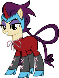 Size: 4378x5837 | Tagged: safe, artist:grypher, derpibooru exclusive, idw, high heel, pony, absurd resolution, clothes, female, high heels, idw showified, looking at you, mare, show accurate, simple background, solo, transparent background, vector, villainess