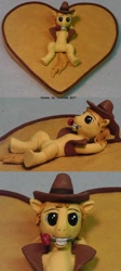 Size: 1672x3744 | Tagged: safe, braeburn, cowboy, rope, rose in mouth, smiling, stupid sexy braeburn