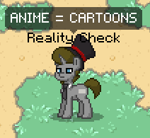 Size: 212x195 | Tagged: safe, derpibooru import, oc, oc only, anime, cartoons, pony town, the truth hurts, truth