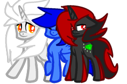 Size: 740x488 | Tagged: safe, artist:huirou, artist:shanics, derpibooru import, ponified, shadow the hedgehog, silver the hedgehog, simple background, sonic the hedgehog, sonic the hedgehog (series), transparent background