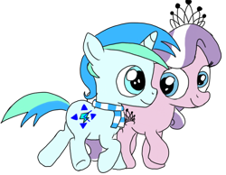 Size: 852x660 | Tagged: safe, artist:toyminator900, derpibooru import, diamond tiara, oc, oc:cyan lightning, pony, unicorn, clothes, scarf, simple background, transparent background, walking