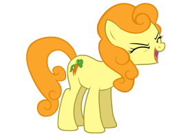 Size: 3000x2356 | Tagged: safe, artist:rattipack, derpibooru import, carrot top, golden harvest, earth pony, pony, background pony, eyes closed, female, flutteryay, mare, open mouth, solo, yay