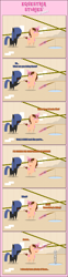 Size: 1205x4880 | Tagged: safe, artist:estories, oc, oc only, oc:neigh sayer, oc:think pink, comic, fishing, fishing rod, neink, pointy ponies