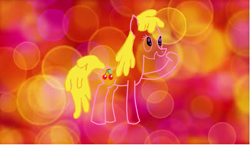 Size: 1121x648 | Tagged: safe, artist:rainbowdash09wen, derpibooru import, cherry berry, earth pony, pony, abstract background, female, mare, solo