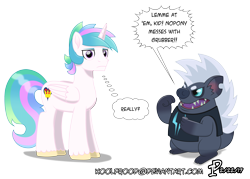 Size: 8400x6000 | Tagged: safe, artist:koolfrood, grubber, oc, oc:ian denney, alicorn, pony, my little pony: the movie, absurd resolution, alicorn oc, movie, scooby doo, scrappy doo