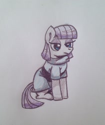 Size: 1938x2301 | Tagged: safe, artist:grinwild, derpibooru import, maud pie, pony, simple background, solo