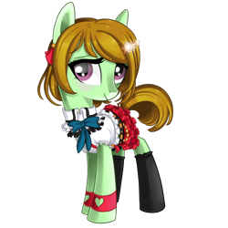 Size: 1024x1024 | Tagged: safe, artist:okapifeathers, derpibooru import, crossover, hanayo koizumi, love live! school idol project, ponified, simple background, solo, transparent background