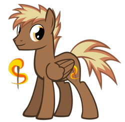 Size: 900x878 | Tagged: safe, artist:the smiling pony, derpibooru import, oc, oc only, oc:firebrand, pegasus, pony, cutie mark, looking at you, simple background, smiling, solo, transparent background, vector