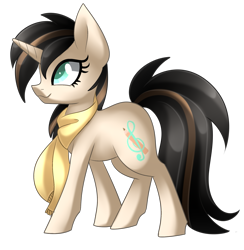 Size: 2003x2051 | Tagged: safe, artist:scarlet-spectrum, derpibooru import, oc, oc only, oc:scribble note, pony, unicorn, clothes, scarf, simple background, solo, transparent background